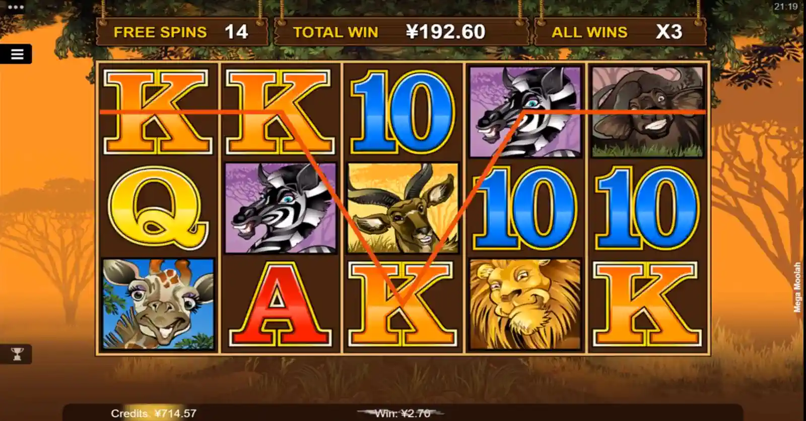 mega moolah slot